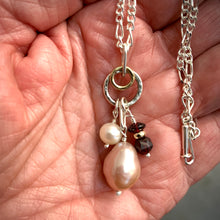 Load image into Gallery viewer, The Charmer Necklace with Garnet and Gold
