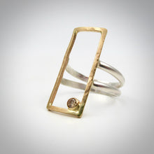 Load image into Gallery viewer, Airy 14k Gold Rectangle Ring
