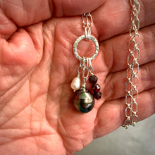 Load image into Gallery viewer, The Charmer Necklace with Tahitian Pearl
