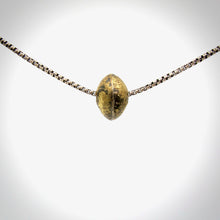 Load image into Gallery viewer, Steel and 20k gold Bead Necklace
