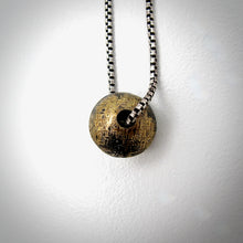 Load image into Gallery viewer, Steel and 20k gold Bead Necklace
