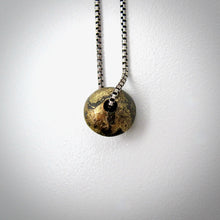 Load image into Gallery viewer, Steel and 20k gold Bead Necklace

